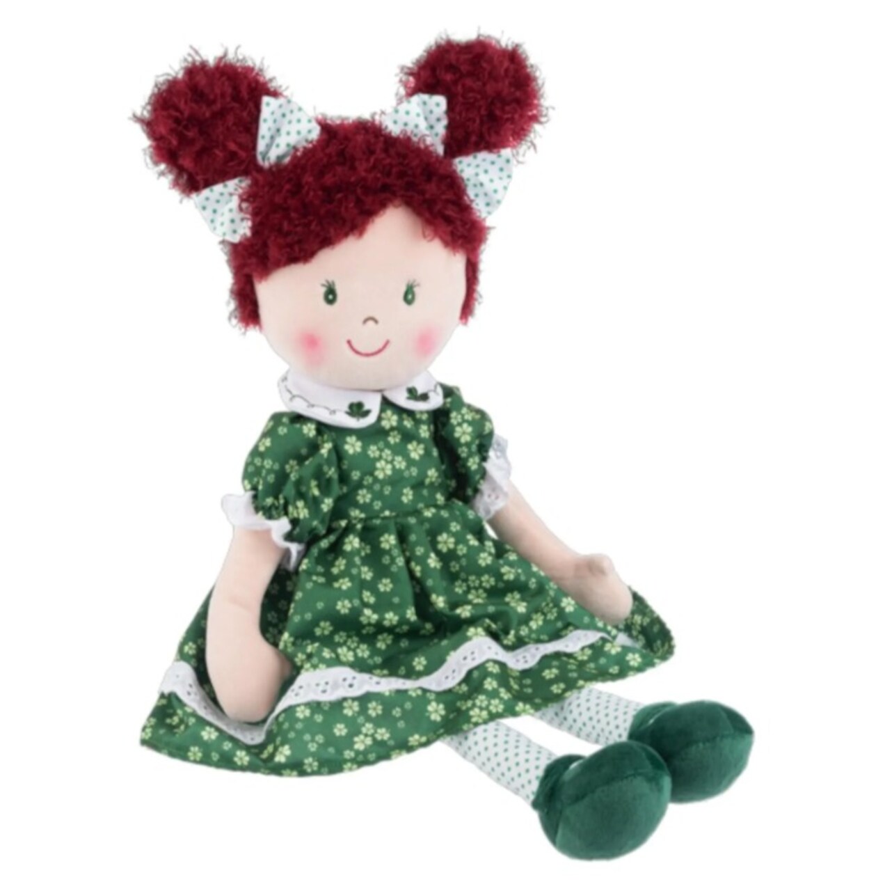 20" Large Irish Doll with a Shamrock St. Patrick's Day Dress - Gifts for Girls and Irish Dancers